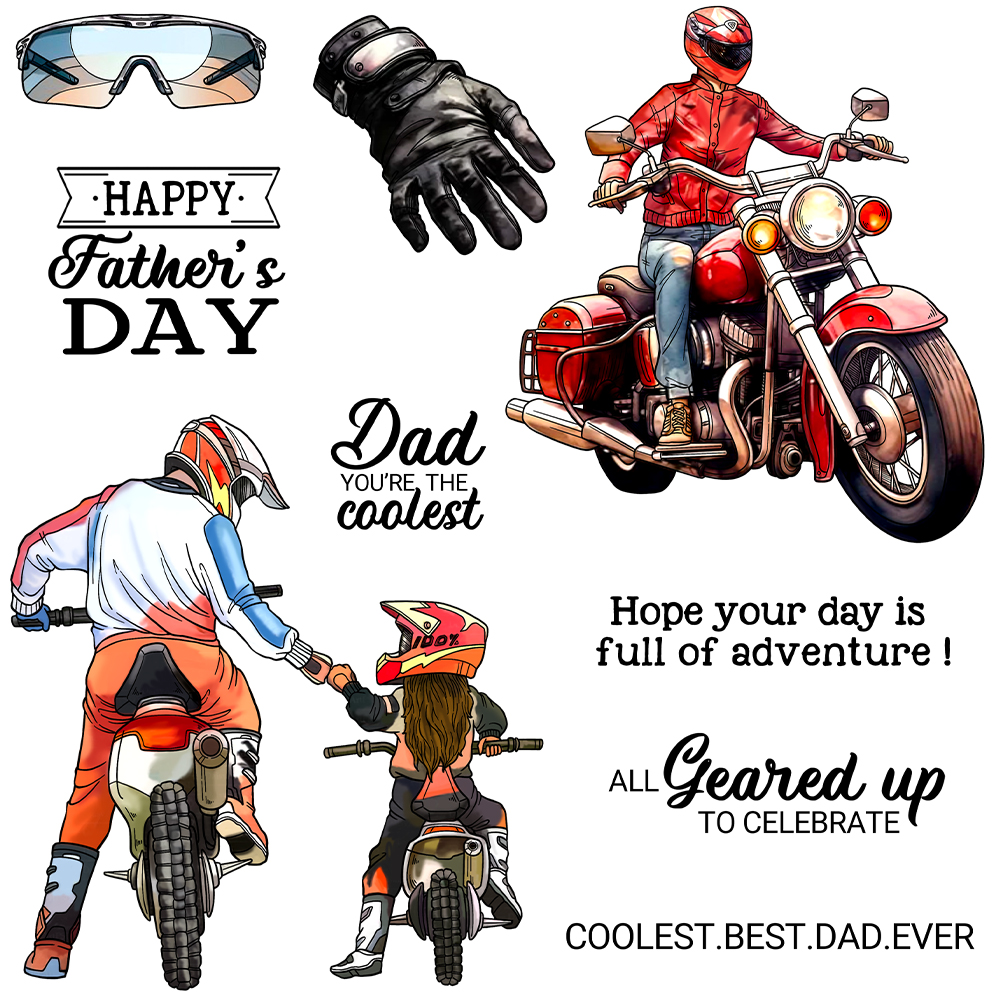Candle Sachet - Mangocraft Racing Motorcycle Cutting Dies Clear