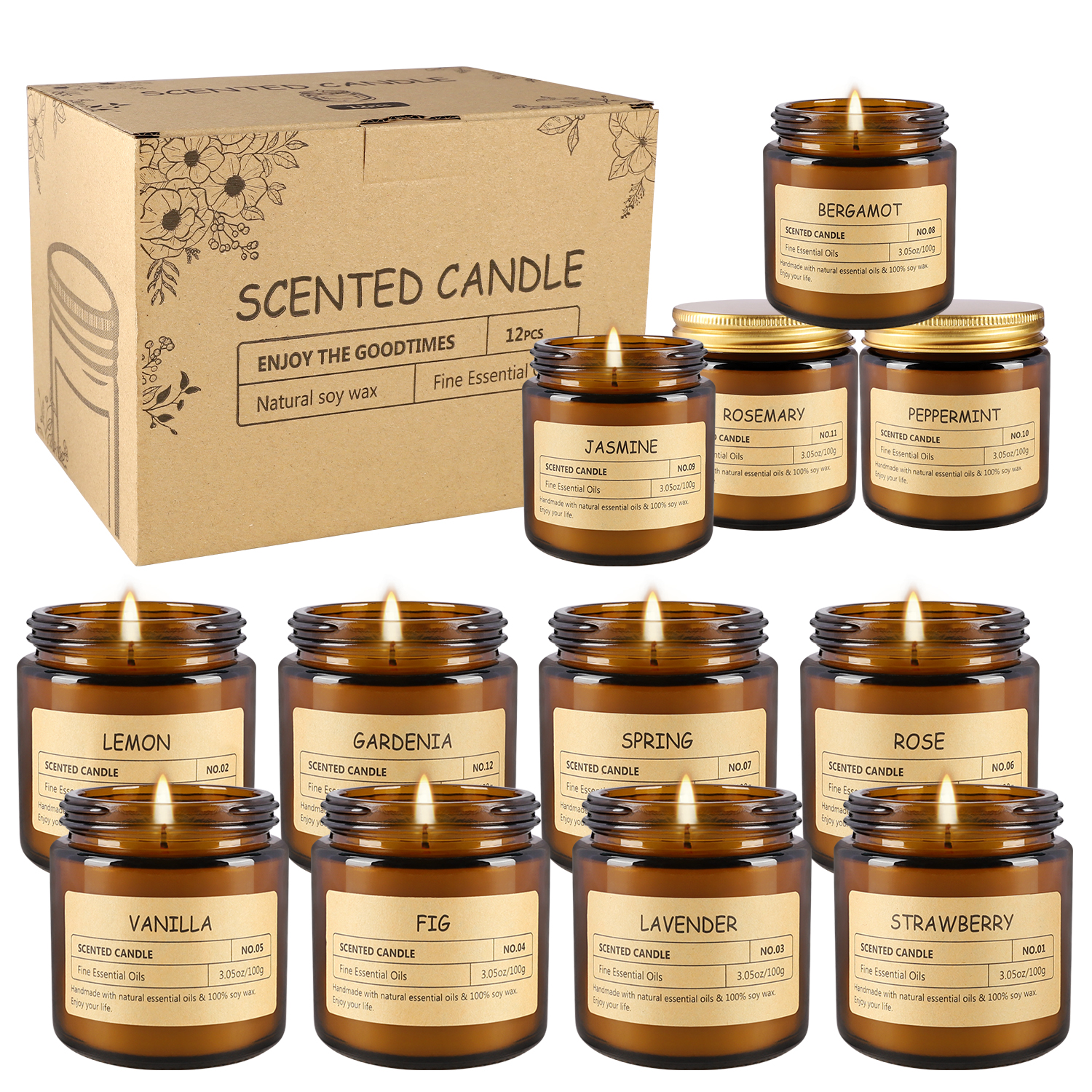 12 sachet scented candles with – Candle Sachet Bewertung und Preis